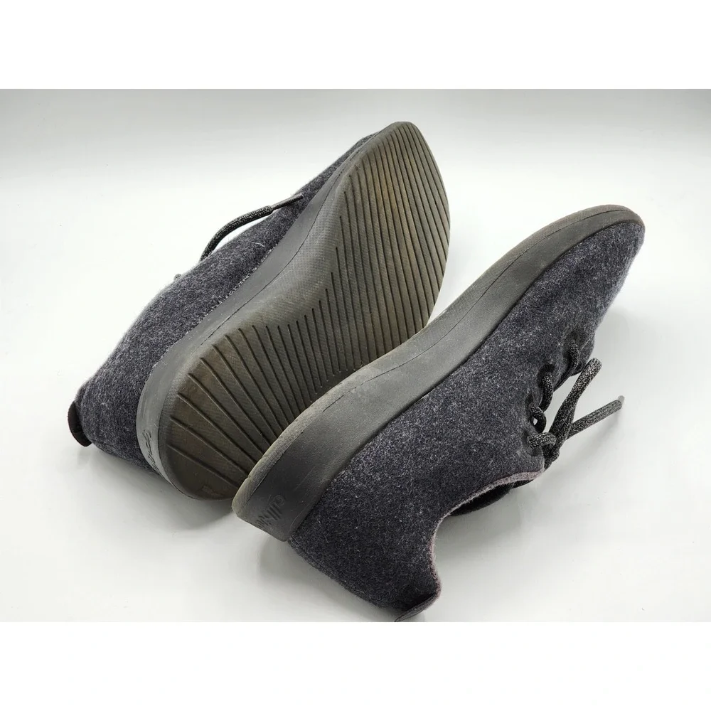 Allbirds Tree Runners Running Shoes Men's Size 13 Dark Gray Wool Knit Shoes‎